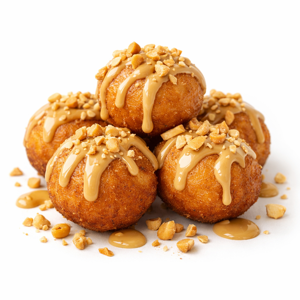 10 Beignets nappage beurre de cacahouète